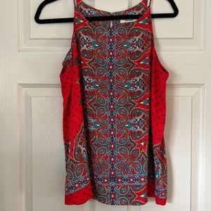 Fun print halter tank